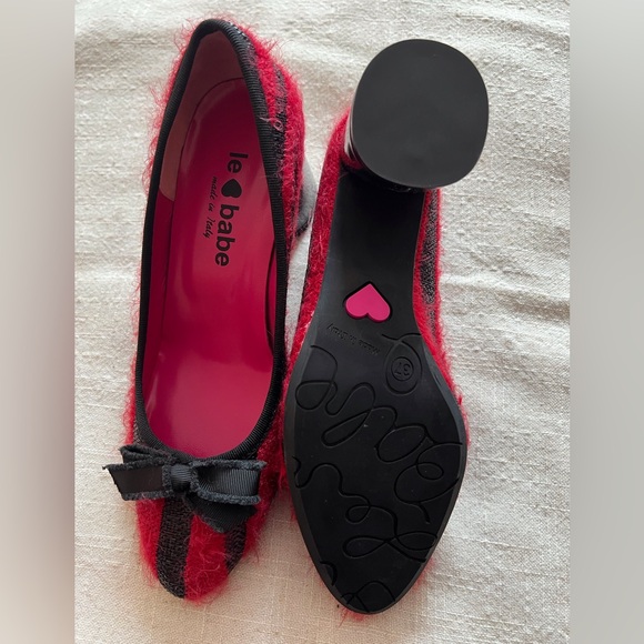 Le Babe Heels Stripe Rosso - Picture 4 of 5